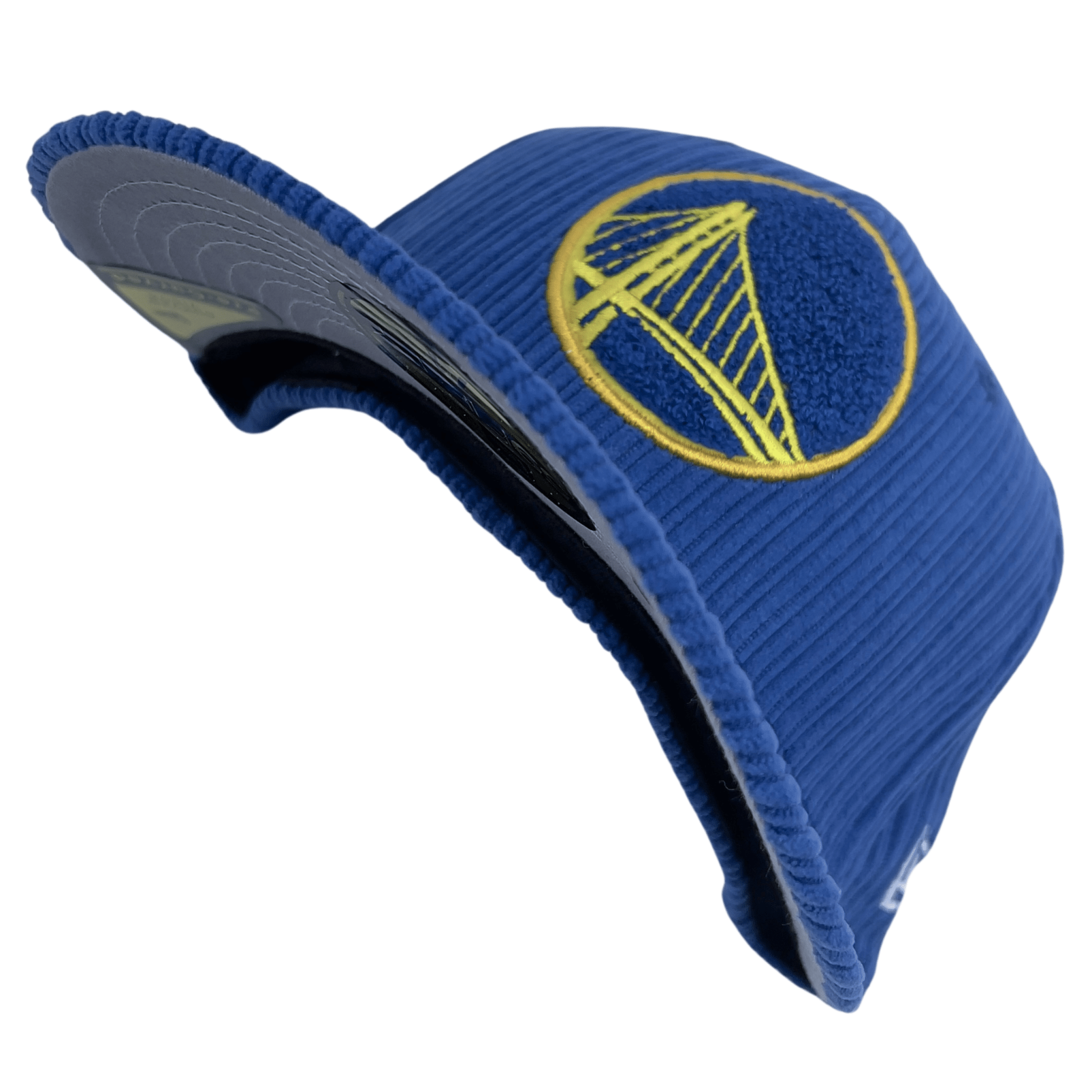 Golden State Warriors Chenille Pop 59Fifty Fitted Hat in royal blue