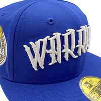 Golden State Warriors Colossal Pack 59Fifty Fitted Hat in majestic blue and glow white - New Era - State Of Flux
