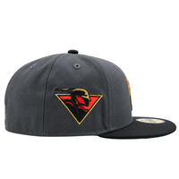 Golden State Warriors On Fire 59Fifty Fitted Hat in graphite and black - New Era - State Of Flux