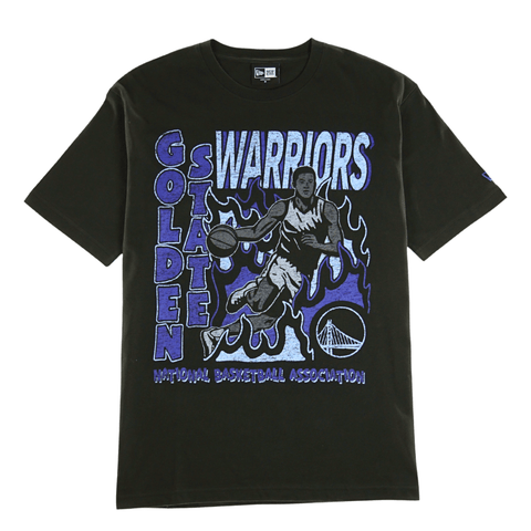 Golden State Warriors On Fire Tee in black