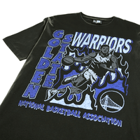 Golden State Warriors On Fire Tee in black - New Era - State Of Flux