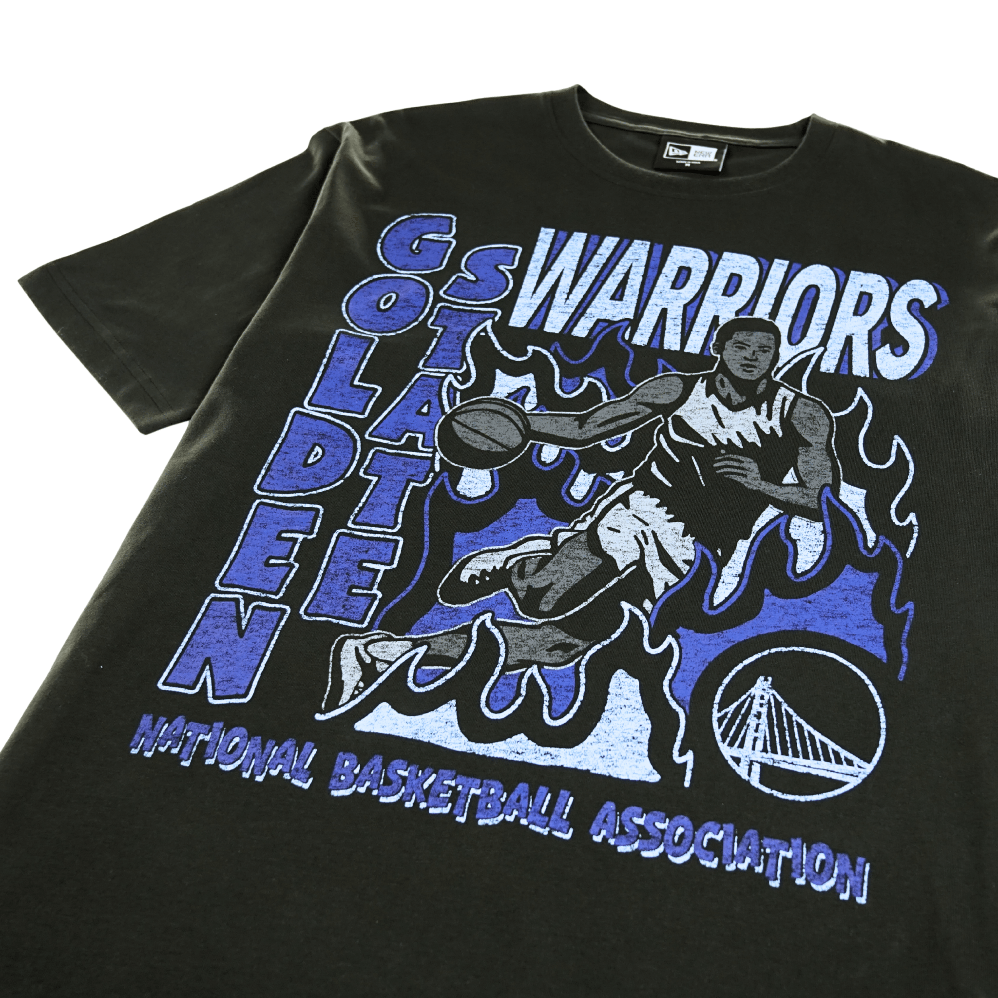 Golden State Warriors On Fire Tee in black