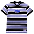 Golden State Warriors Striped Short - sleeve Shirt in black and grey - Mitchell & Ness - State Of Flux
