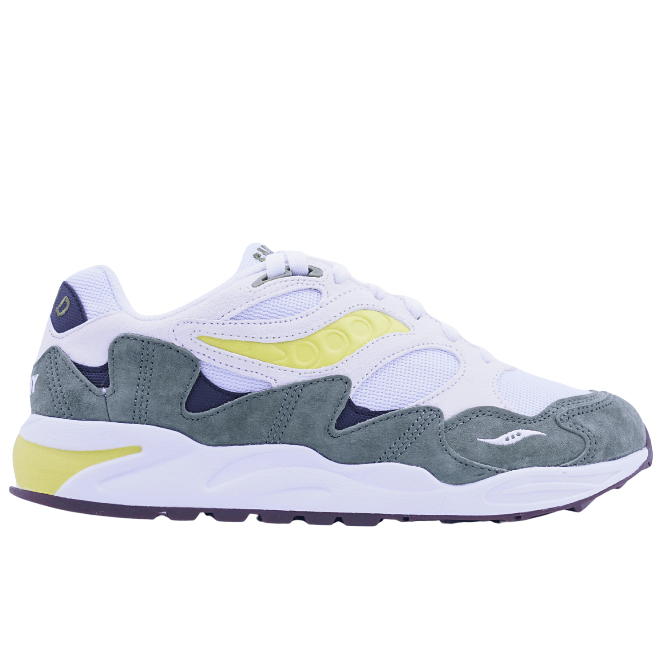 Grid Shadow 2 in white and green