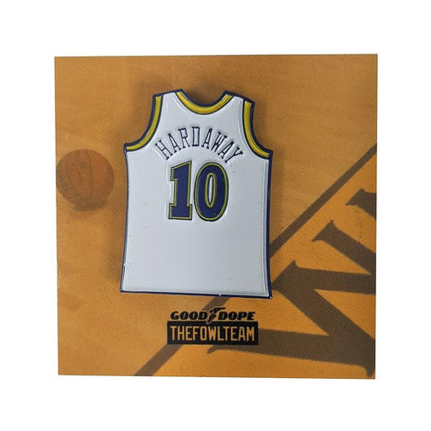 Hardaway Run It Pin in white and blue