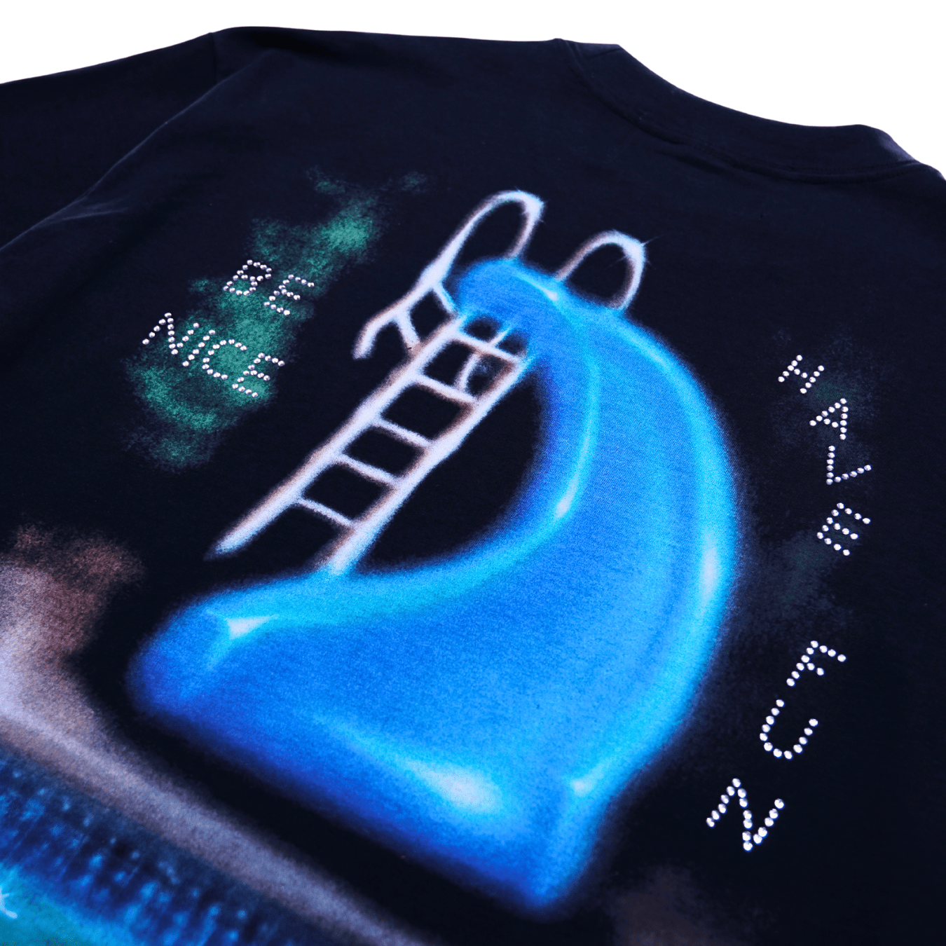 Have Fun, Be Nice Tee in black