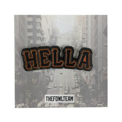 Hella San Francisco Pin in black and orange