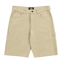 Hickory Stripe Carpenter Shorts in eucalyptus - Dickies - State Of Flux