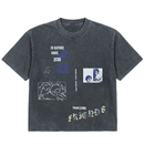 I'd Rather Tee in vintage blue - Jungles Jungles - State Of Flux