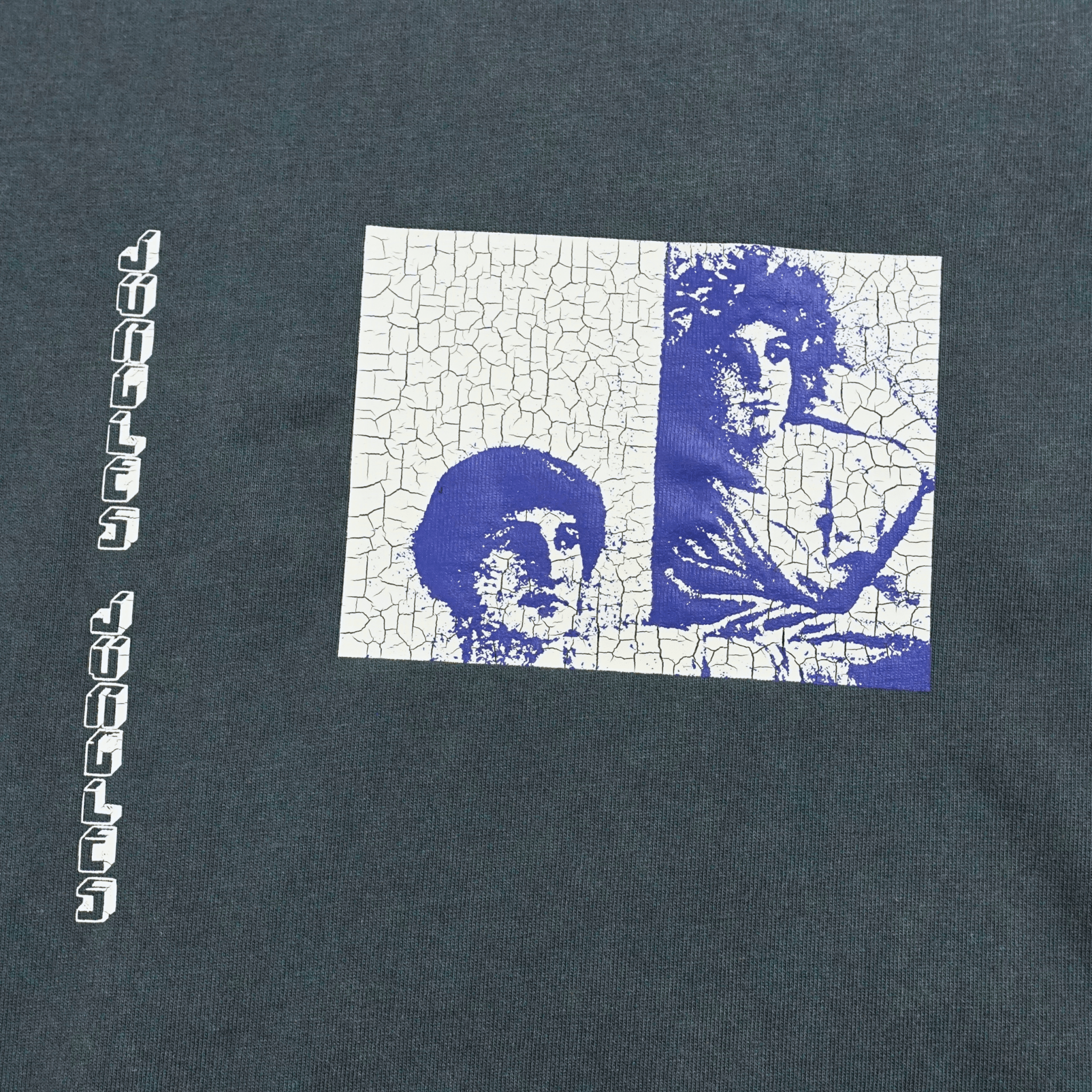 I'd Rather Tee in vintage blue - Jungles Jungles - State Of Flux
