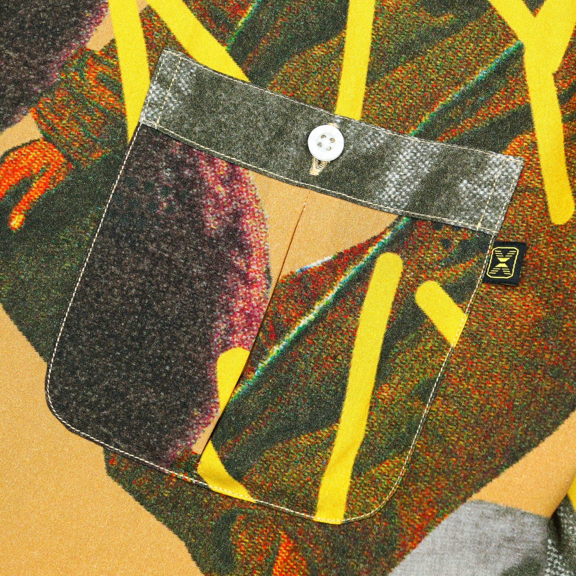 Incognito Short - sleeve Button - up in honey mustard - State Of Flux - State Of Flux