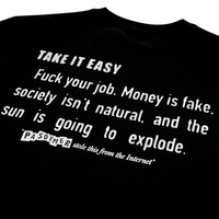 Internet Quotes Tee in black - Pas de Mer - State Of Flux