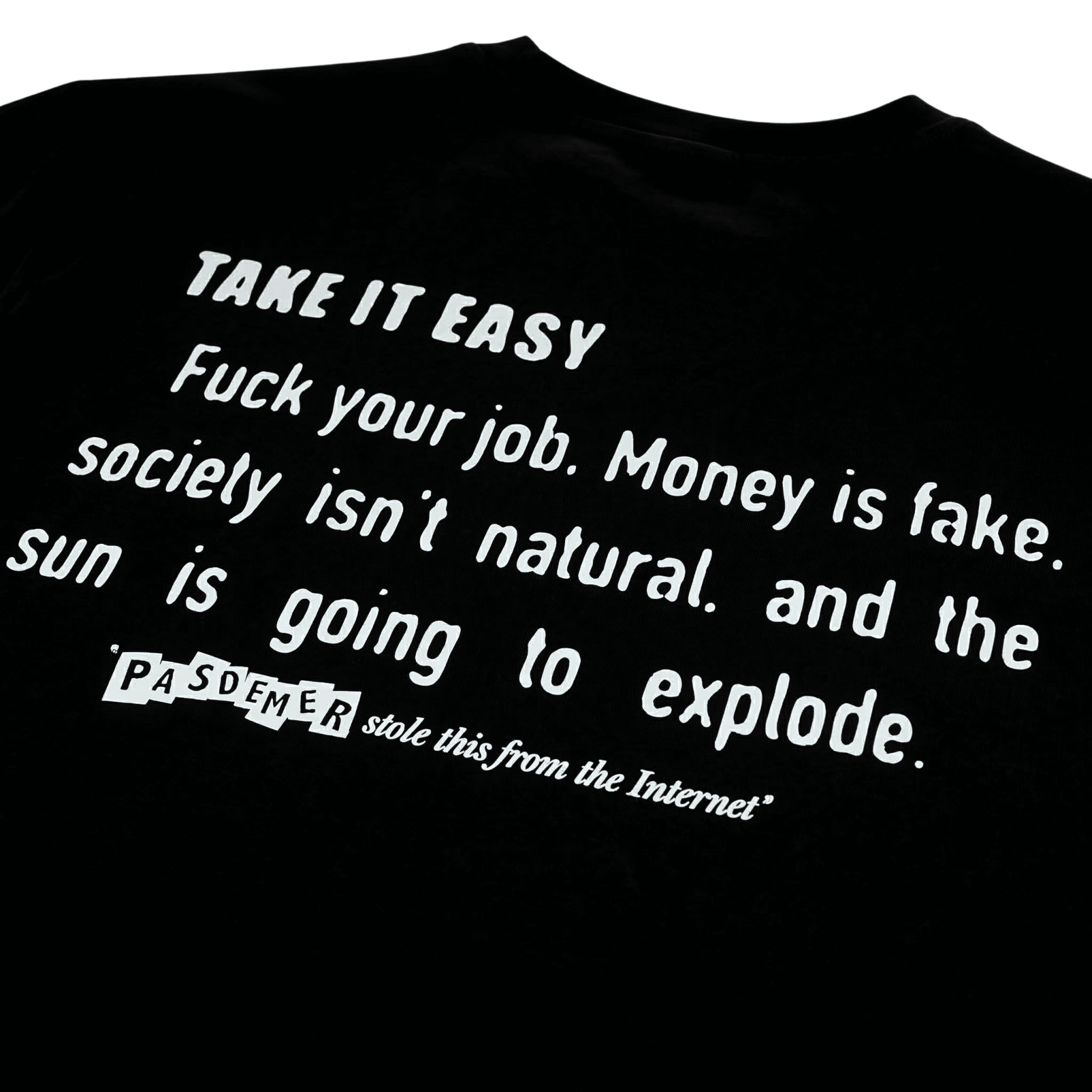Internet Quotes Tee in black - Pas de Mer - State Of Flux