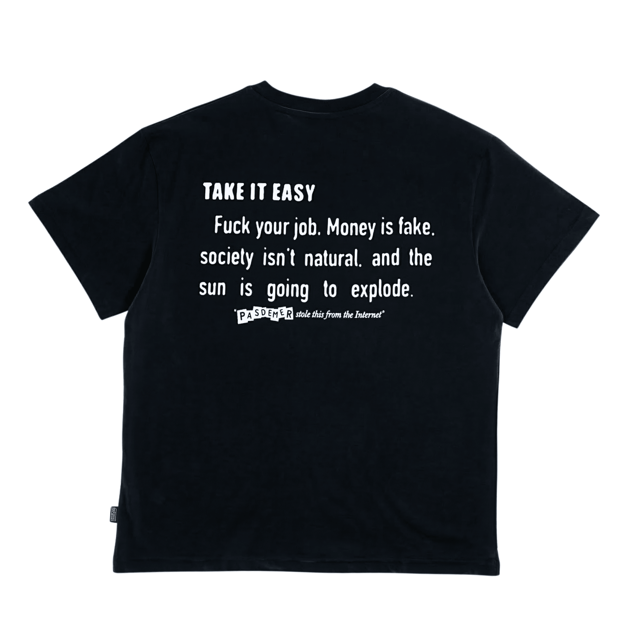 Internet Quotes Tee in black - Pas de Mer - State Of Flux