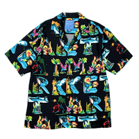 Island Life Camp Shirt in black - MARKET - State Of Flux