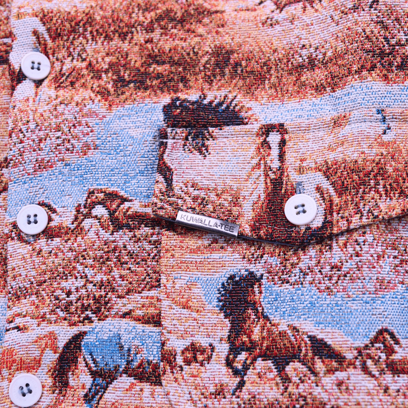 Jacquard Jacket in stallion - Kuwalla Tee - State Of Flux