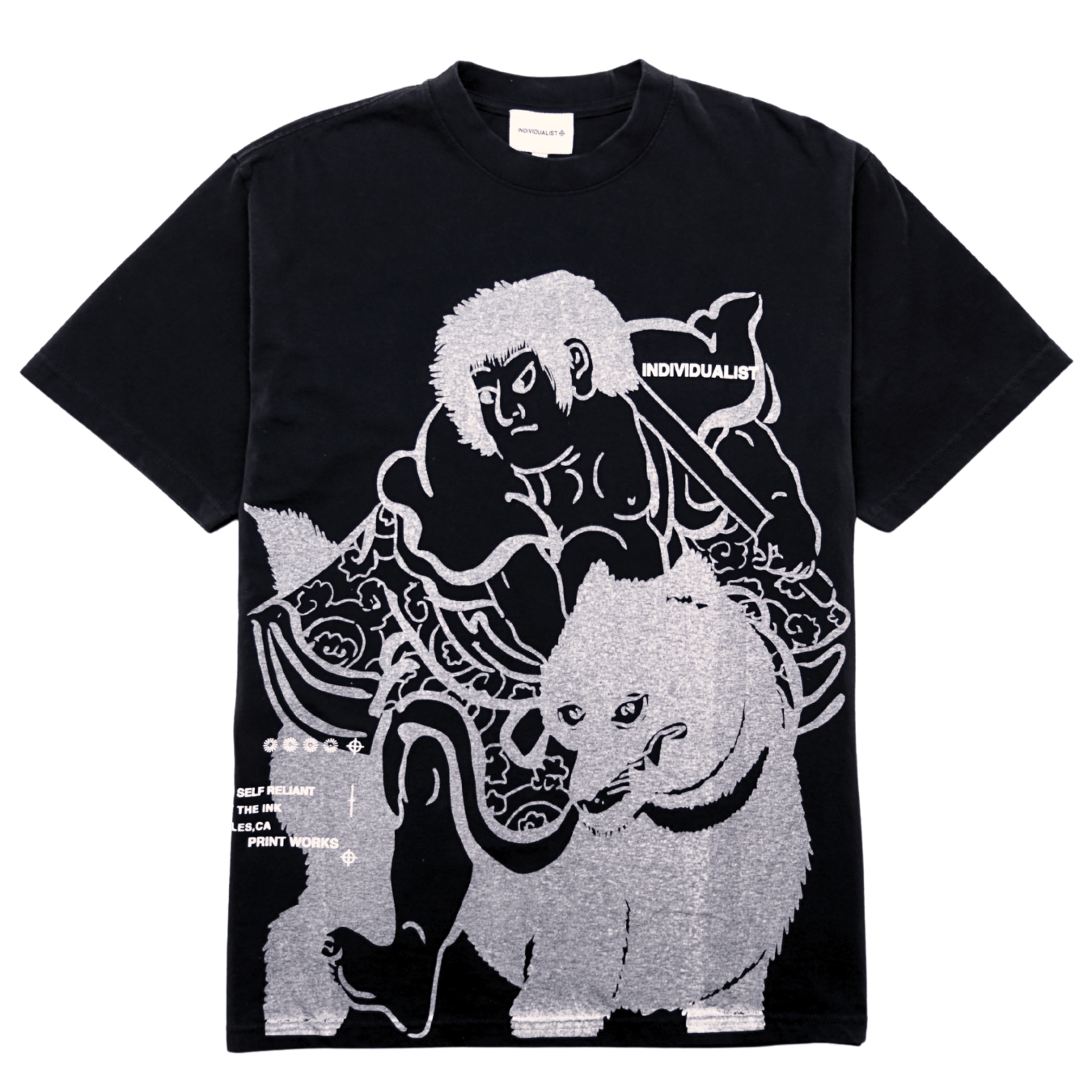 Kintaro Big Print Tee in vintage black