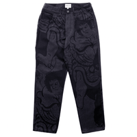 Kintaro Print Carpenter Pant in black - Individualist Lab - State Of Flux