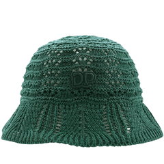 Knitted Bucket Hat in green gables