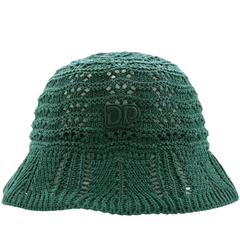 Knitted Bucket Hat in green gables