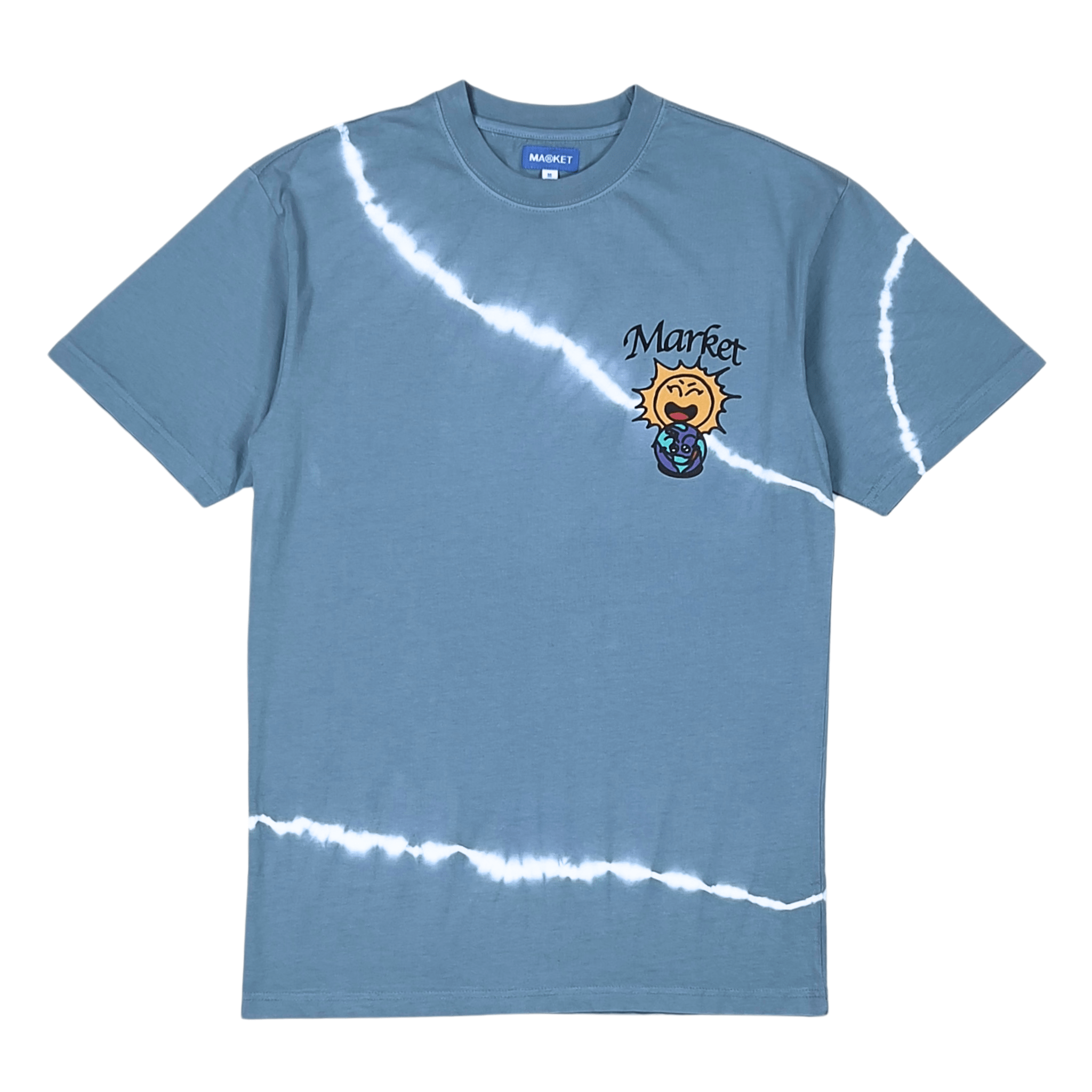 Leave No Trace Tee in indigo tie-dye - MARKET - State Of Flux