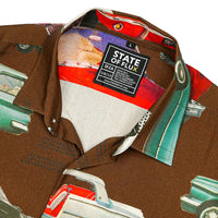 Let's Ride Short-sleeve Button-up in kobicha - State Of Flux - State Of Flux
