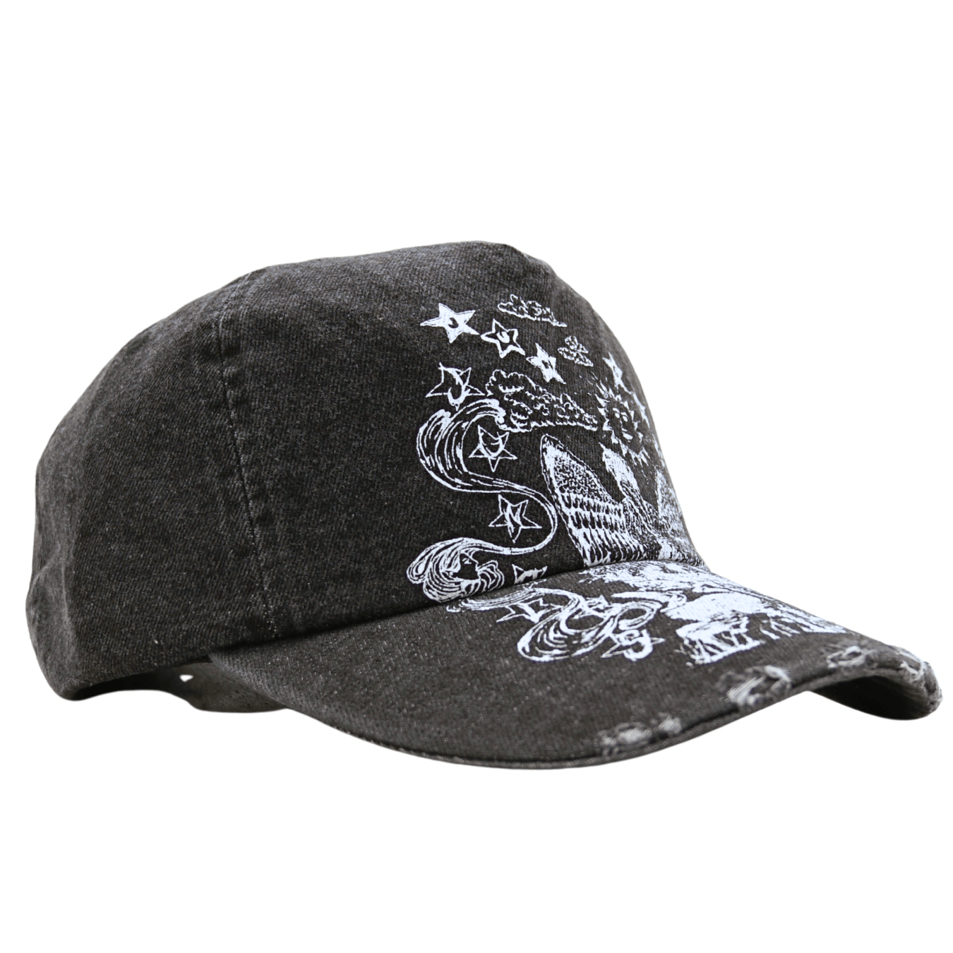 Life Is Magic Cap in distressed black - Jungles Jungles - State Of Flux