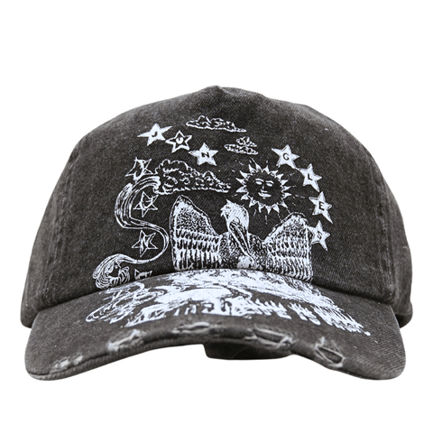Life Is Magic Cap in distressed black