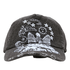 Life Is Magic Cap in distressed black