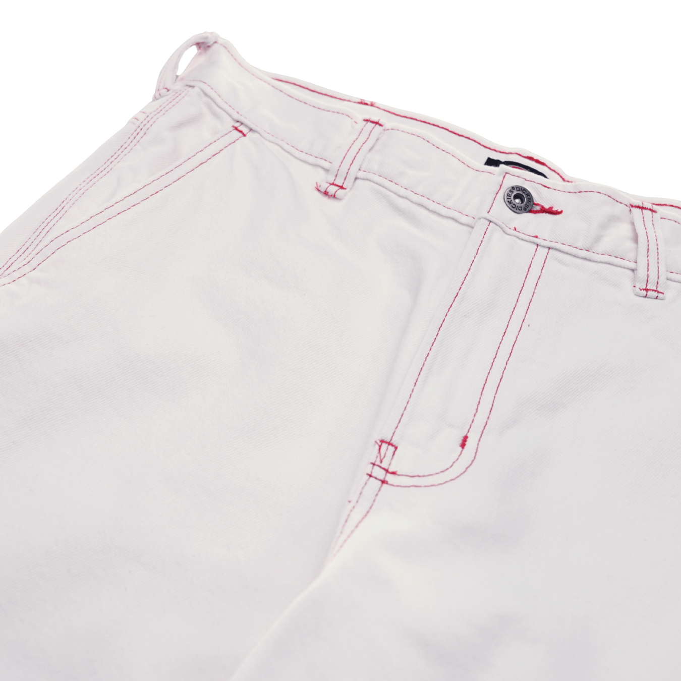 Loose Fit Denim Painters Pants in egret