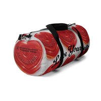 Love Yourself Small Duffel Bag in white - State Of Flux - State Of Flux