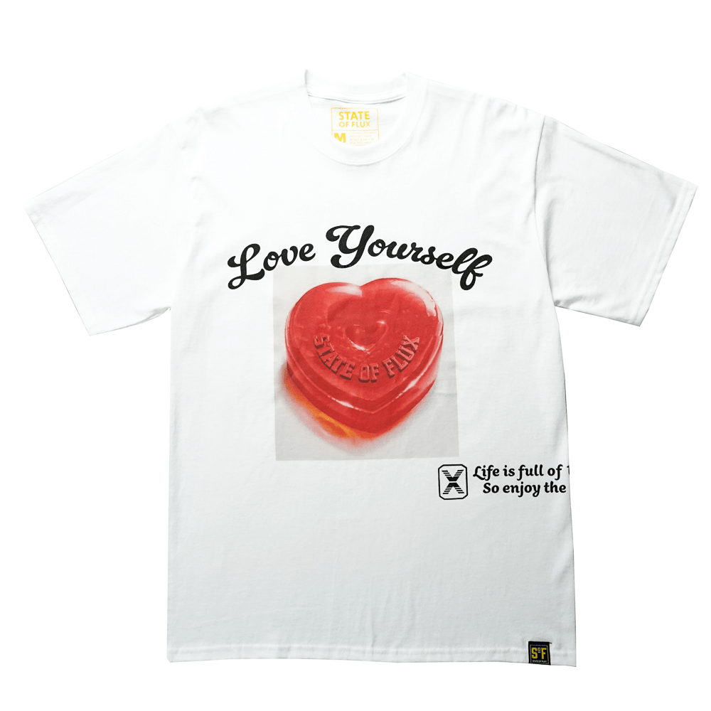 Love Yourself Tee in white