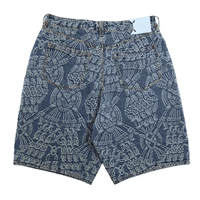 Macrame Denim Shorts in mid blue - Daily Paper - State Of Flux
