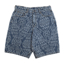 Macrame Denim Shorts in mid blue - Daily Paper - State Of Flux