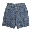 Macrame Denim Shorts in mid blue - Daily Paper - State Of Flux