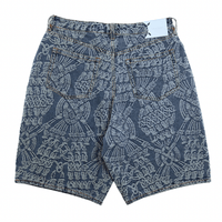 Macrame Denim Shorts in mid blue - Daily Paper - State Of Flux