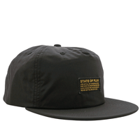 Mantra Nylon Cap in black - State Of Flux - State Of Flux
