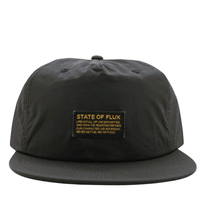 Mantra Nylon Cap in black - State Of Flux - State Of Flux