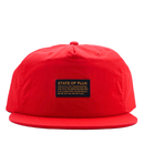 Mantra Nylon Cap in flame red - State Of Flux - State Of Flux