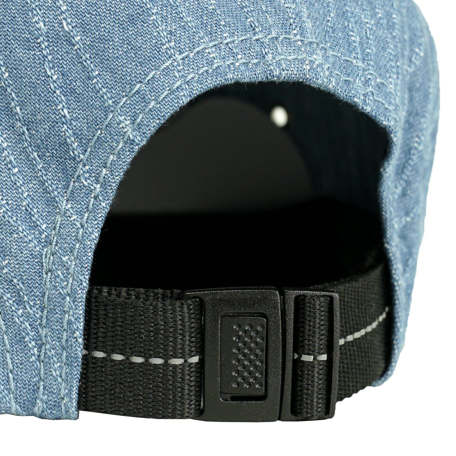 Marbled 5-Panel Hat in washed denim - State Of Flux - State Of Flux