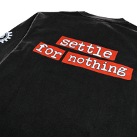 Martyr GFX Long - sleeve Tee in faded black - Devá States - State Of Flux