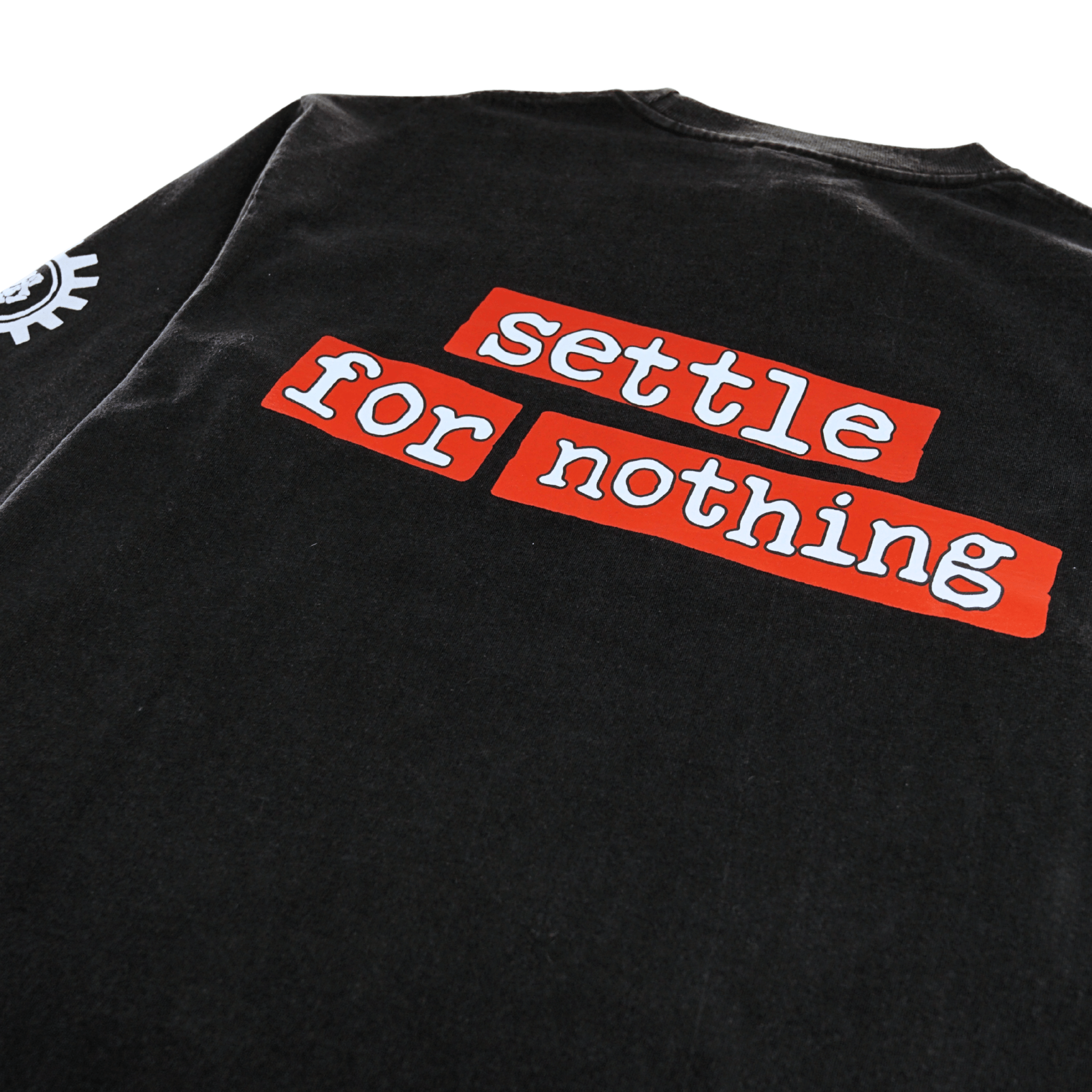 Martyr GFX Long - sleeve Tee in faded black - Devá States - State Of Flux