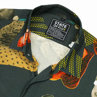 Matriarch Short-sleeve Button-up in vintage black - State Of Flux - State Of Flux