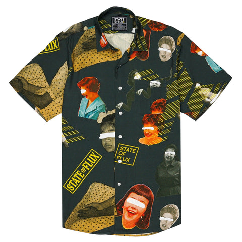 Matriarch Short-sleeve Button-up in vintage black