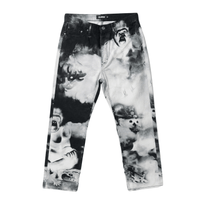 Meditation Allover Print Pants in black and white - XLARGE - State Of Flux