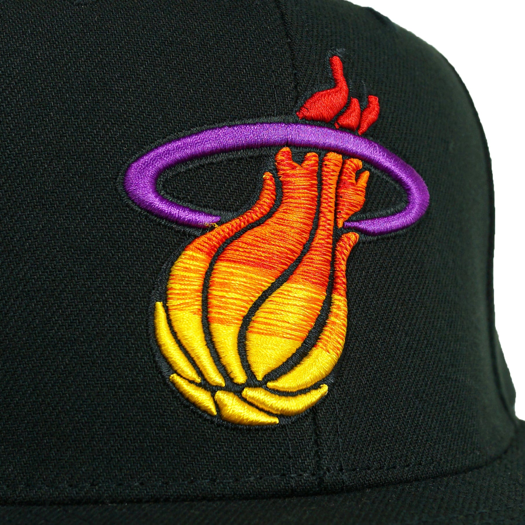 Miami Heat High Grade Snapback Hat in black