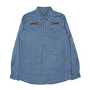 Mojo Western Denim Button-up in indigo - State Of Flux - State Of Flux
