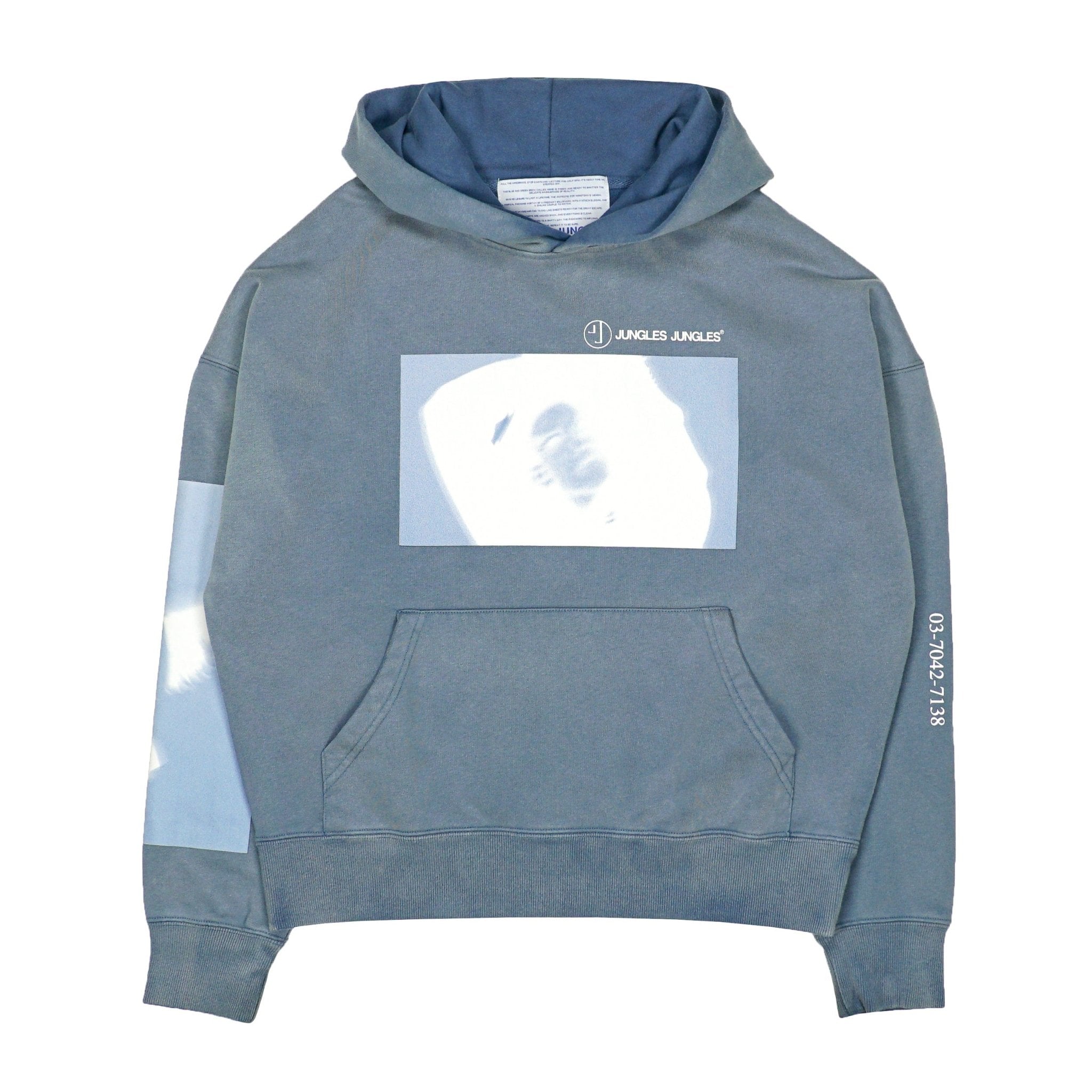 Movements Hoodie in spray fade blue