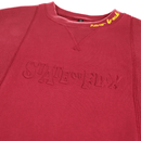 Never Break Embossed Crewneck in maroon - State Of Flux - State Of Flux