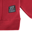 Never Break Embossed Crewneck in maroon - State Of Flux - State Of Flux